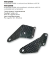 Ducati Monster carbon headlight mounts.  96912499C
